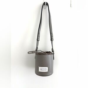Maison Margiela Gray Bucket Crossbody Bag - small